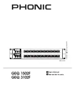 Phonic GEQ 1502F User Manual предпросмотр