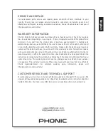 Preview for 9 page of Phonic GEQ 1502F User Manual