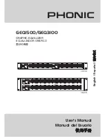 Phonic GEQ1500 User Manual preview