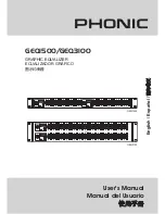 Preview for 1 page of Phonic GEQ1500 User Manual