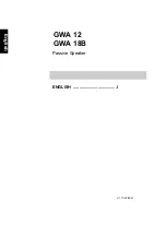 Предварительный просмотр 2 страницы Phonic GWA 12 User Manual