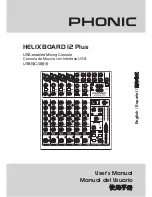 Preview for 1 page of Phonic HELIX BOARD 12 Plus User Manual