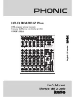 Phonic HELIX BOARD 12 Plus User Manual предпросмотр