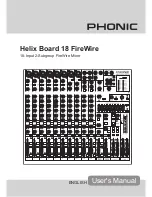 Preview for 1 page of Phonic HELIX BOARD 18 FIREWIRE MKII User Manual