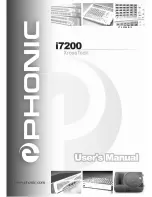 Предварительный просмотр 1 страницы Phonic i7200 XrossTech User Manual