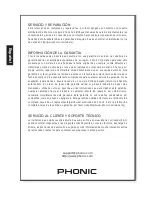 Preview for 34 page of Phonic i7300 ReverbMaster User Manual