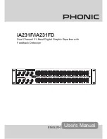 Preview for 1 page of Phonic IA231F User Manual