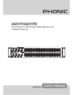 Предварительный просмотр 1 страницы Phonic IA231F User Manual