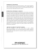 Preview for 14 page of Phonic iAMP 1620 User Manual