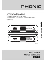 Phonic ICON300 User Manual предпросмотр