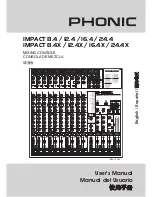 Предварительный просмотр 1 страницы Phonic IMPACT 12.4 User Manual