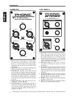 Предварительный просмотр 6 страницы Phonic iSK10A Deluxe User Manual