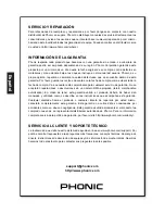 Предварительный просмотр 14 страницы Phonic iSK10A Deluxe User Manual