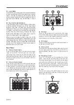 Предварительный просмотр 7 страницы Phonic KA720 User Manual