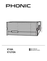 Phonic KT-210A User Manual preview