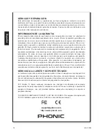 Предварительный просмотр 30 страницы Phonic MAX 1000 User Manual