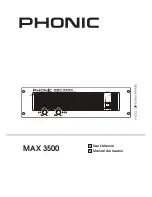 Phonic MAX 3500 User Manual предпросмотр