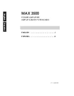 Предварительный просмотр 2 страницы Phonic MAX 3500 User Manual