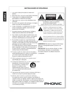 Preview for 14 page of Phonic MAX 3500 User Manual