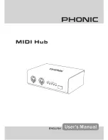 Phonic MIDI HUB User Manual preview