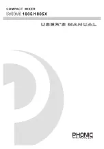 Предварительный просмотр 1 страницы Phonic MM 1805 User Manual