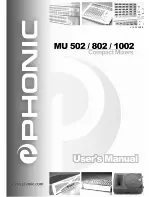 Preview for 1 page of Phonic MU 1002 User Manual