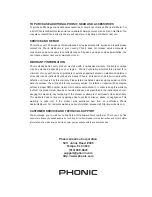 Preview for 17 page of Phonic MU 1002X User Manual