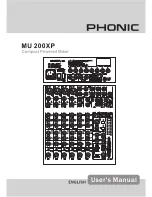 Предварительный просмотр 1 страницы Phonic MU 200 XP User Manual