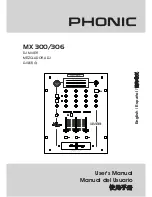 Phonic MX 300 User Manual preview