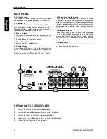 Preview for 8 page of Phonic MX300USB User Manual