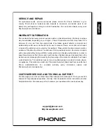 Preview for 57 page of Phonic PAA6 User Manual