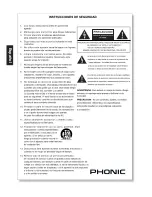 Предварительный просмотр 12 страницы Phonic PCL 2700 User Manual