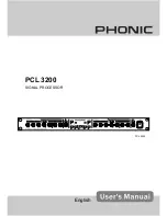 Phonic PCL 3200 User Manual preview