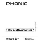 Phonic PCR2213 Plus User Manual preview