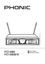 Phonic PCT-3000 User Manual предпросмотр