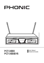 Предварительный просмотр 1 страницы Phonic PCT-3000 User Manual