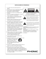 Предварительный просмотр 7 страницы Phonic PHA 4800 User Manual