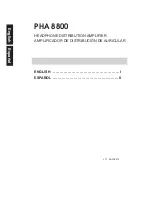 Предварительный просмотр 2 страницы Phonic PHA 8800 User Manual