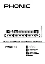 Предварительный просмотр 1 страницы Phonic PM801 User Manual