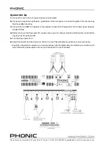 Предварительный просмотр 2 страницы Phonic POWERPACK 410 User Manual