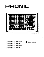 Предварительный просмотр 1 страницы Phonic Powerpod 1062 Plus User Manual