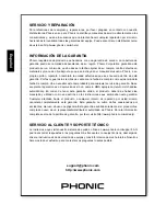 Предварительный просмотр 22 страницы Phonic Powerpod 1062 Plus User Manual