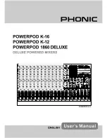 Phonic POWERPOD 1860 DELUXE User Manual preview