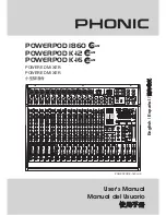 Phonic POWERPOD 1860 Plus User Manual preview