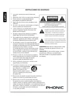 Предварительный просмотр 14 страницы Phonic POWERPOD 2000R User Manual