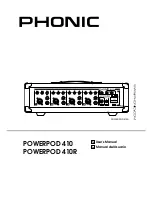 Phonic POWERPOD 410 User Manual preview