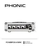 Phonic Powerpod 415RW User Manual preview