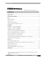 Preview for 2 page of Phonic Powerpod 615 rev. 1 Service Manual