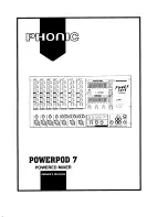 Предварительный просмотр 1 страницы Phonic Powerpod 7 Owner'S Manual