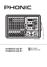 Предварительный просмотр 1 страницы Phonic Powerpod 865 Plus User Manual